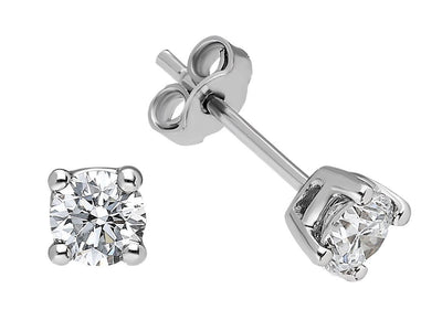 0.66 carat diamond stud earrings
