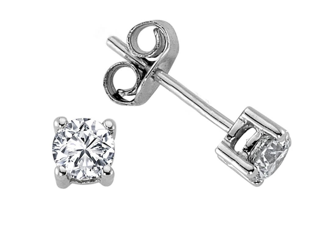 0.62 carat solitaire earrings