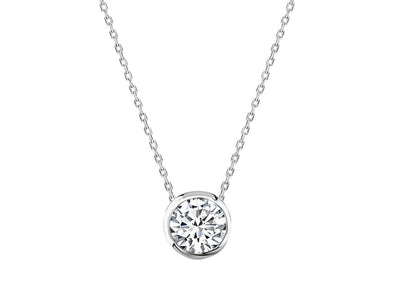 0.28 carat diamond solitaire necklace