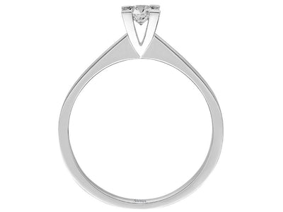 Bague solitaire en diamant de 0,19 carat