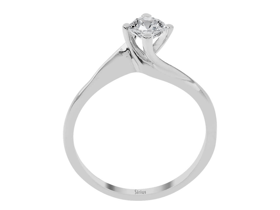 0,50 Carat Diamant  Solitaire Ring - handgefertigter Diamantschmuck aus Feingold | Sirius Diamant
