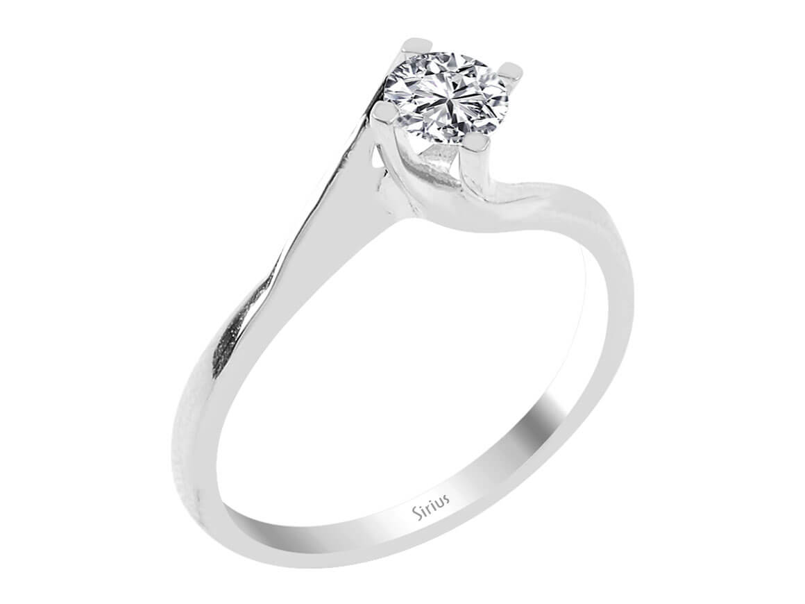 0,50 Carat Diamant  Solitaire Ring - handgefertigter Diamantschmuck aus Feingold | Sirius Diamant