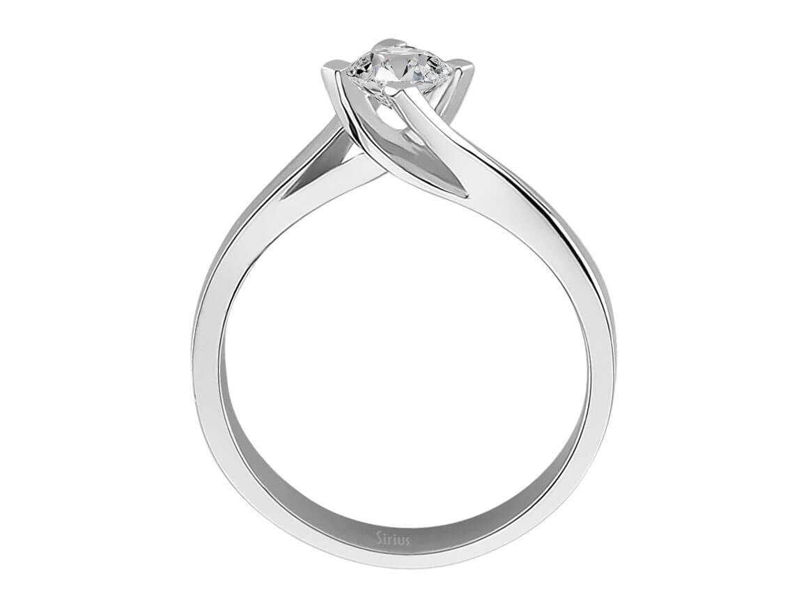 0,46 Carat Diamant Solitaire Ring - handgefertigter Diamantschmuck aus Feingold | Sirius Diamant