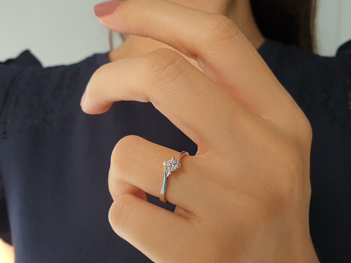 0.46 Carat Diamond Solitaire Ring