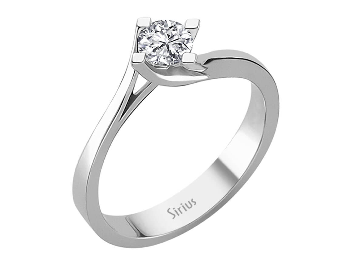 0,46 Carat Diamant Solitaire Ring - handgefertigter Diamantschmuck aus Feingold | Sirius Diamant