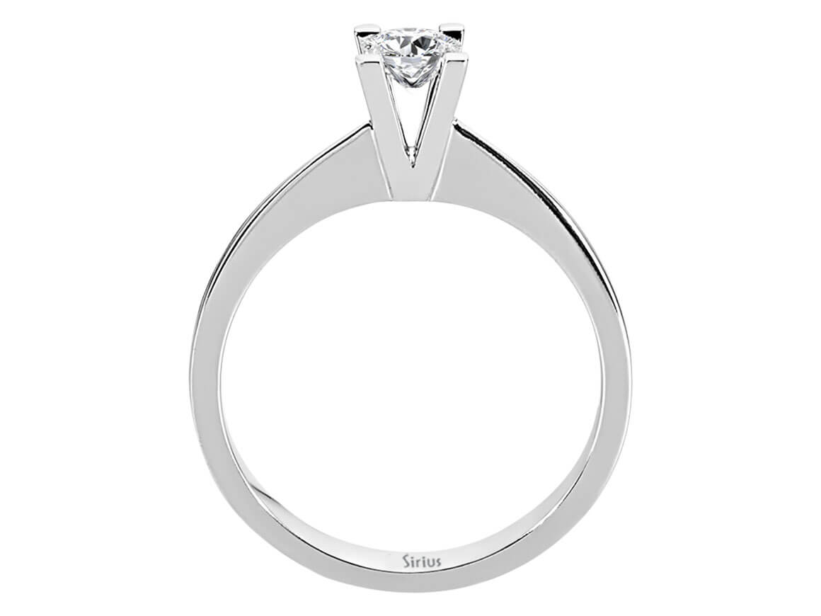0,31 Karat Diamant Solitaire Ring in 585er 14K Gold - handgefertigter Diamantschmuck aus Feingold | Sirius Diamant
