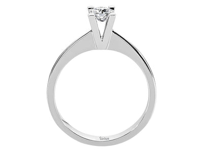 0.31 carat diamond solitaire ring in 585 14K gold