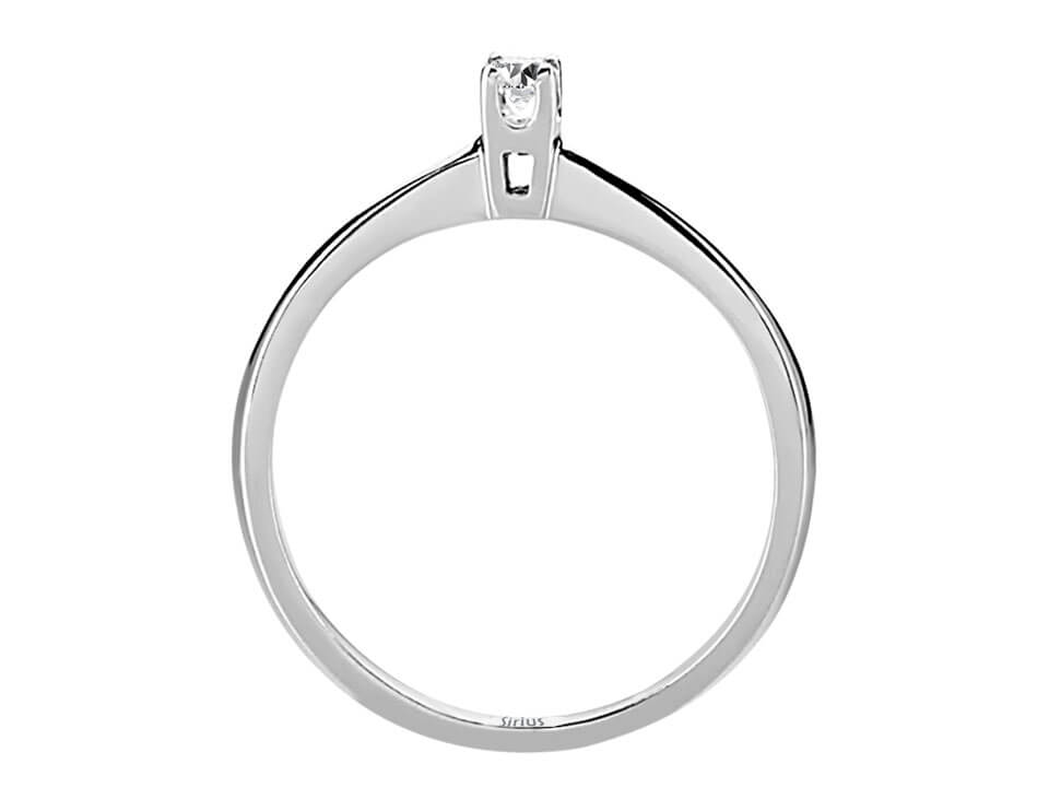 0.06 carat diamond solitaire ring in 333 8 carat white gold