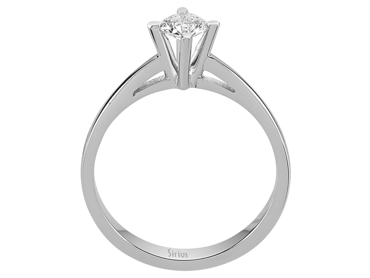G-Farbe 0,29 Karat Diamant-Solitärring - handgefertigter Diamantschmuck aus Feingold | Sirius Diamant