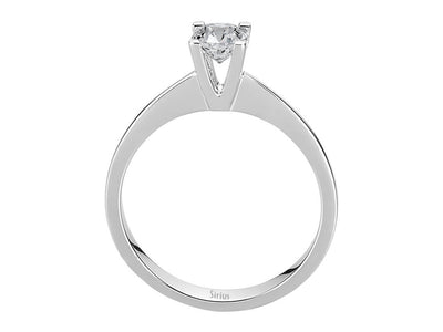 0.47 carat diamond solitaire ring in 14 carat white gold