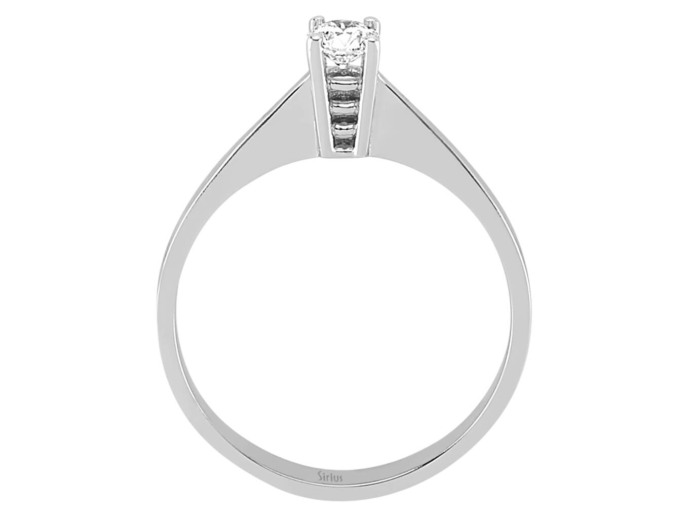 0.21 carat diamond solitaire ring 14K white gold