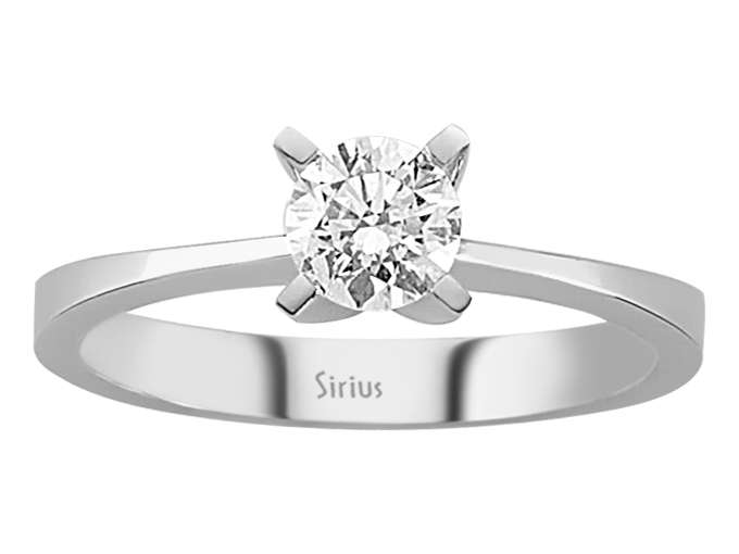 G Farbe 0,51 Karat Diamant Solitärring - handgefertigter Diamantschmuck aus Feingold | Sirius Diamant