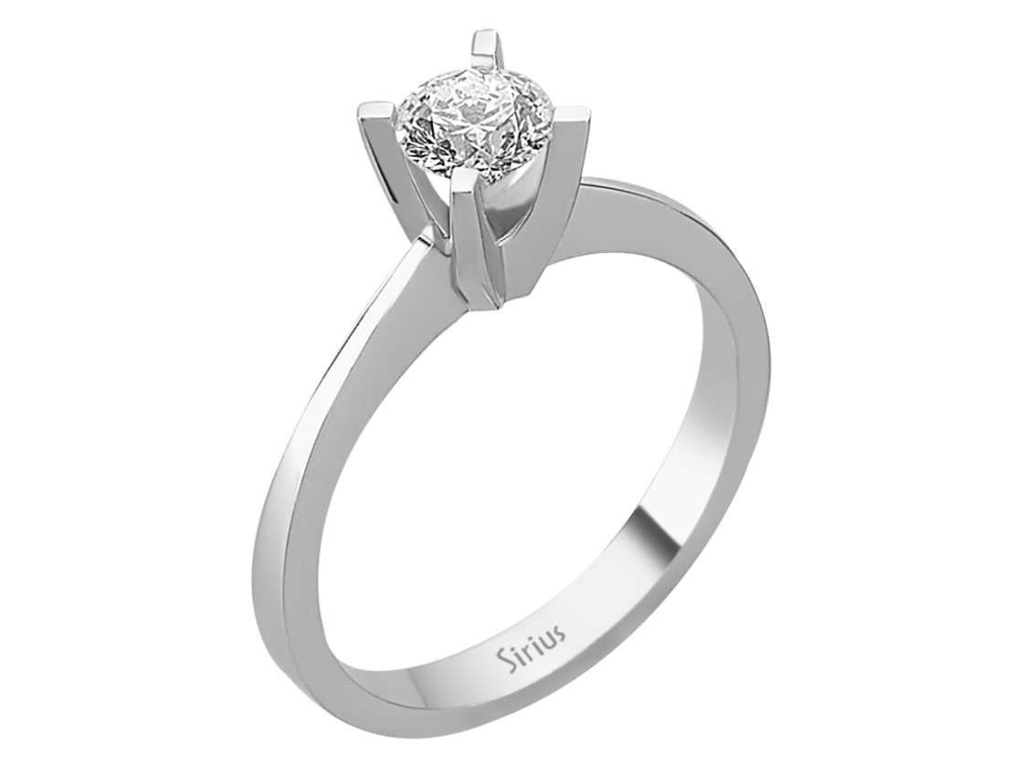 G Farbe 0,51 Karat Diamant Solitärring - handgefertigter Diamantschmuck aus Feingold | Sirius Diamant