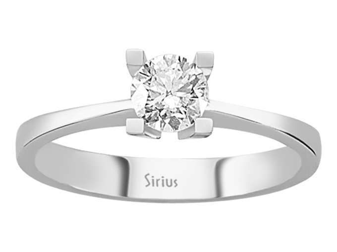 G Farbe 0,51 Karat Diamant-Solitärring – handgefertigter Diamantschmuck aus Feingold | Sirius Diamant