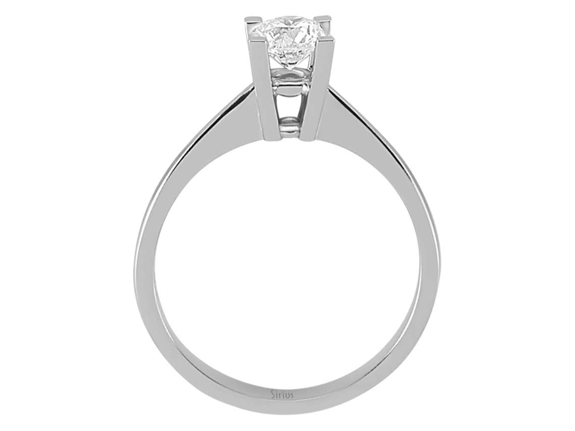 G Farbe 0,51 Karat Diamant-Solitärring – handgefertigter Diamantschmuck aus Feingold | Sirius Diamant