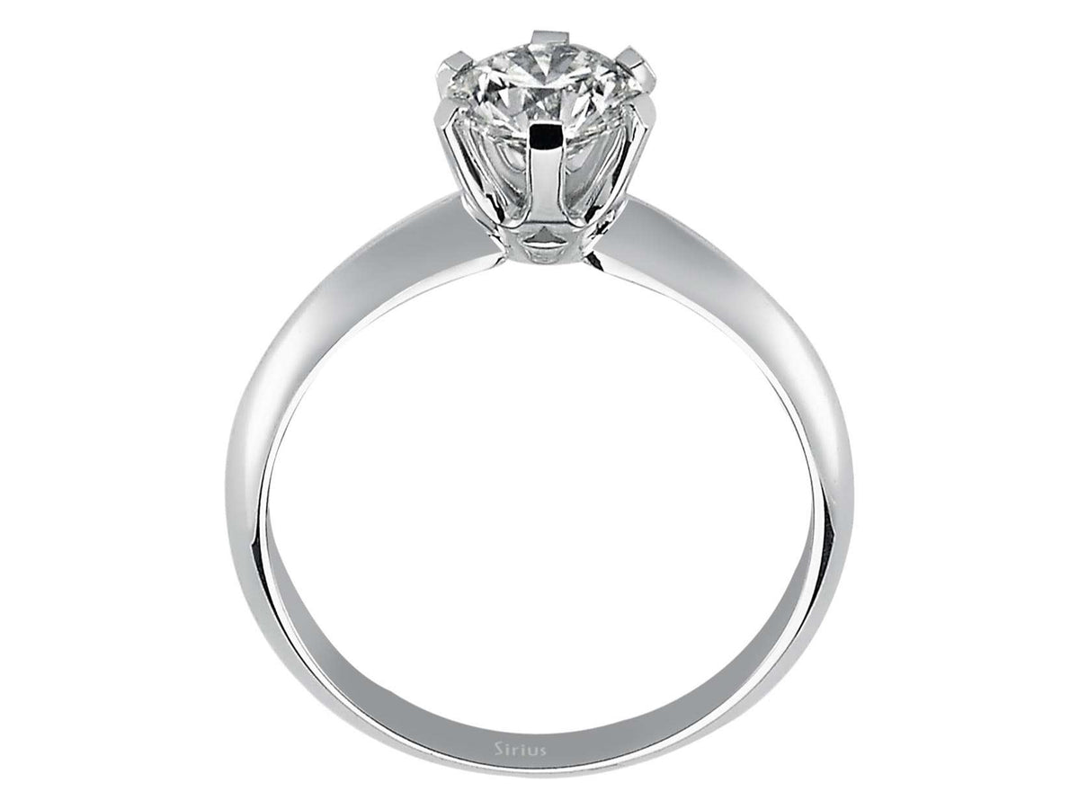 0,85 Carat Diamant Solitaire Ring - handgefertigter Diamantschmuck aus Feingold | Sirius Diamant
