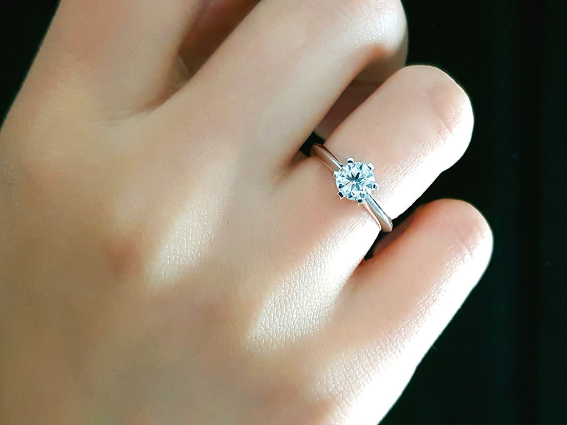 0.85 Carat Diamond Solitaire Ring