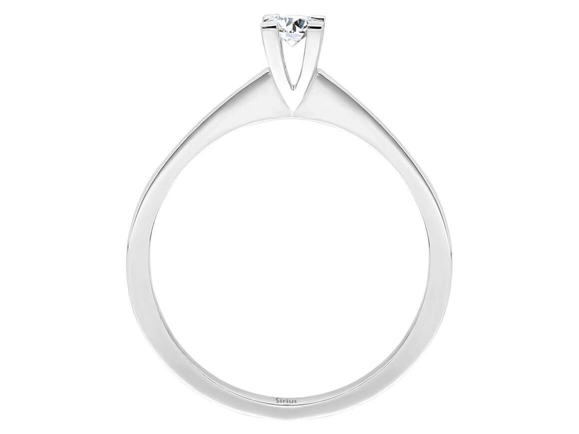 0,09 Carat Solitaire Diamant Ring - handgefertigter Diamantschmuck aus Feingold | Sirius Diamant