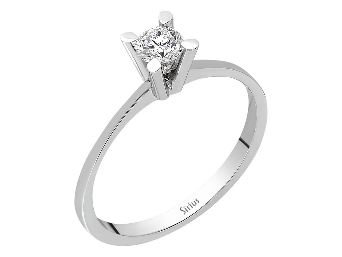 0,25 Carat Diamant Solitaire Ring – handgefertigter Diamantschmuck aus Feingold | Sirius Diamant