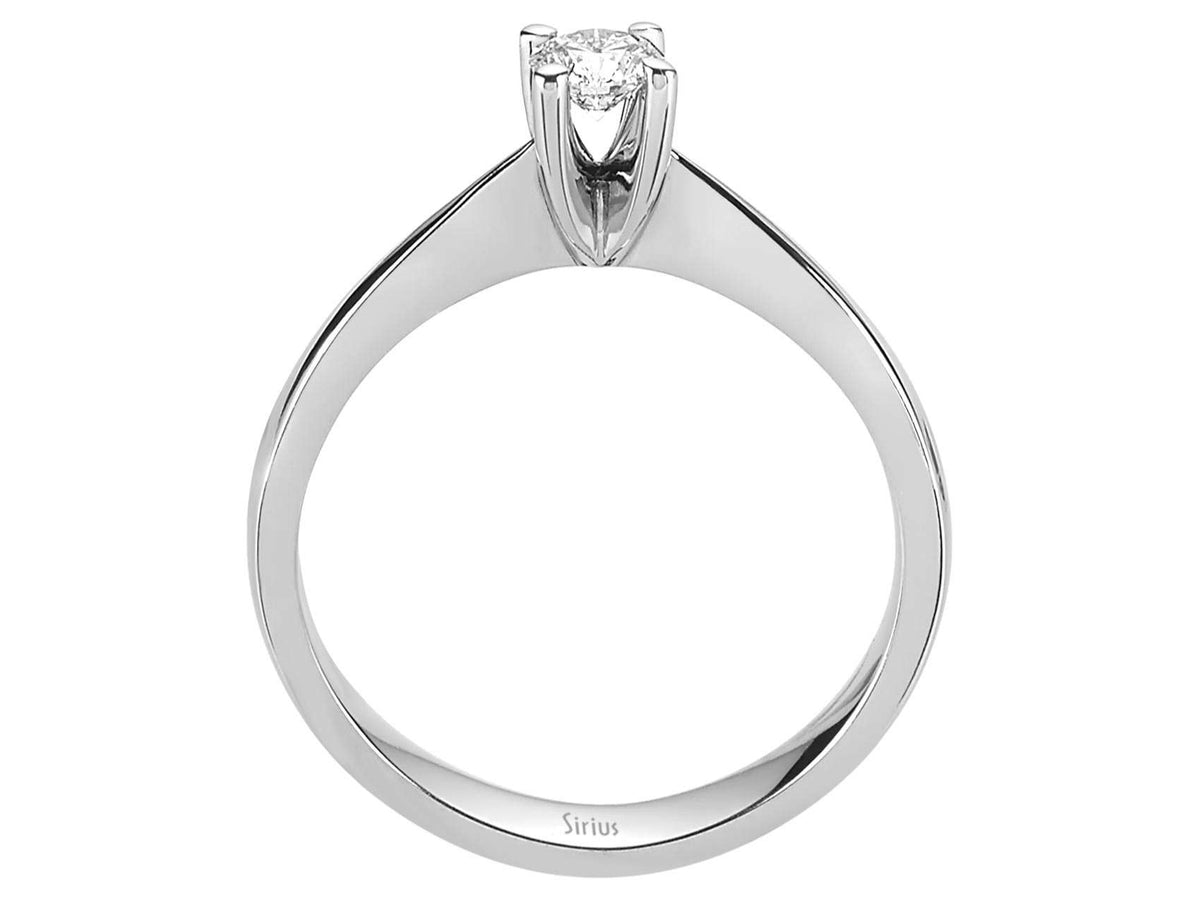 0,24 Karat Diamant Solitaire Ring - handgefertigter Diamantschmuck aus Feingold | Sirius Diamant