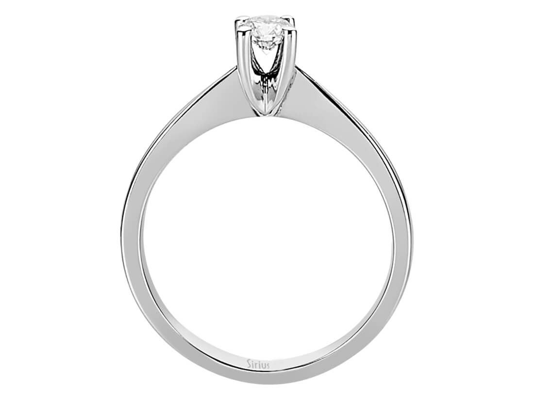 0,28 Karat Diamant Solitaire Ring - handgefertigter Diamantschmuck aus Feingold | Sirius Diamant