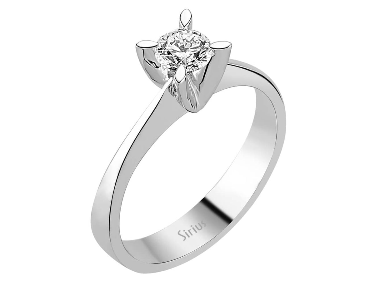 0,40 Karat Diamant Solitär Ring - handgefertigter Diamantschmuck aus Feingold | Sirius Diamant