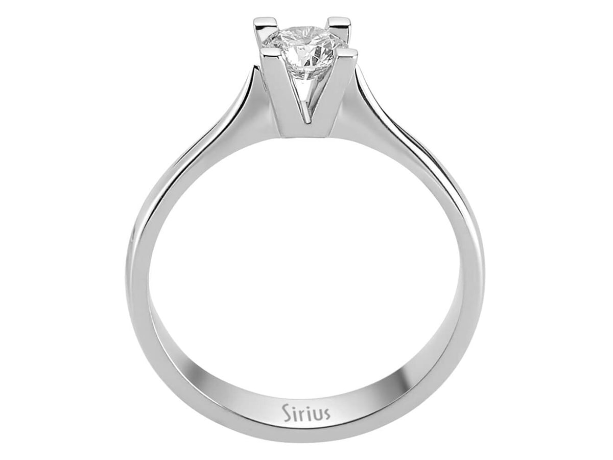 0,43 Carat Diamant Solitär Ring - handgefertigter Diamantschmuck aus Feingold | Sirius Diamant