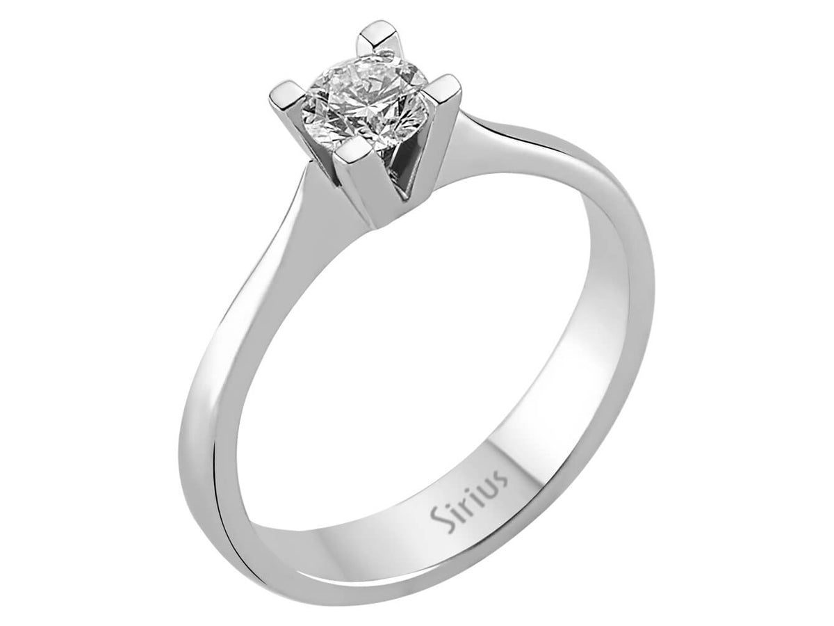 0,43 Carat Diamant Solitär Ring - handgefertigter Diamantschmuck aus Feingold | Sirius Diamant