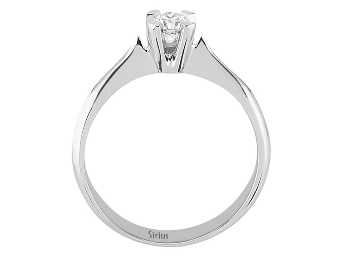 0,22 Karat Diamant Solitär Ring - handgefertigter Diamantschmuck aus Feingold | Sirius Diamant