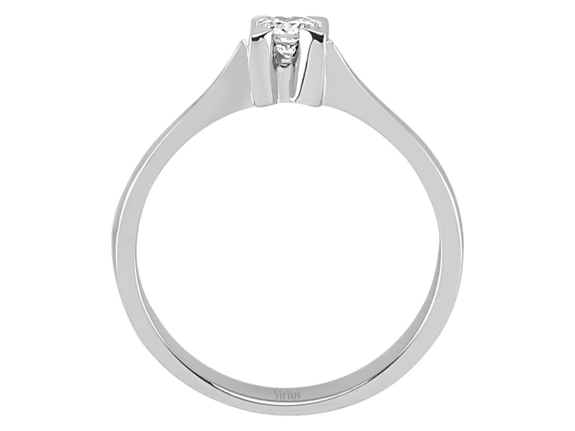 0,14 Karat Diamant Solitär Ring – handgefertigter Diamantschmuck aus Feingold | Sirius Diamant
