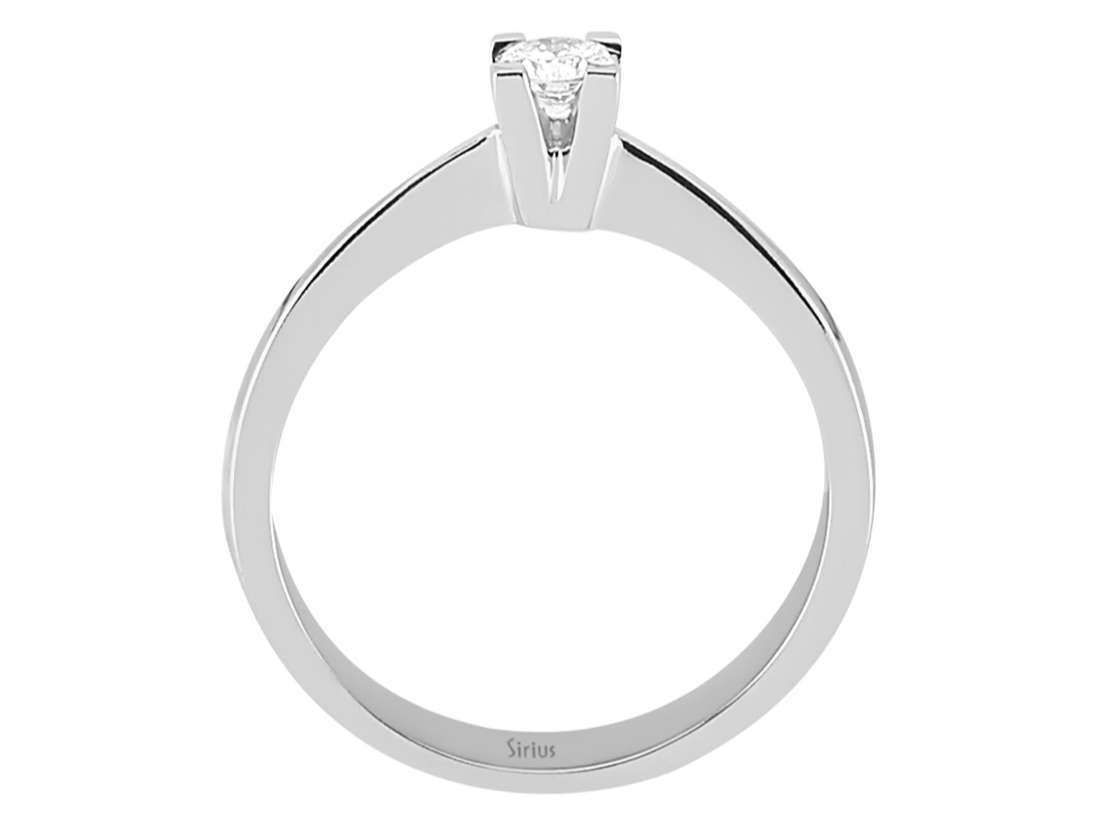 0,15 Carat Diamant Solitär Ring - handgefertigter Diamantschmuck aus Feingold | Sirius Diamant