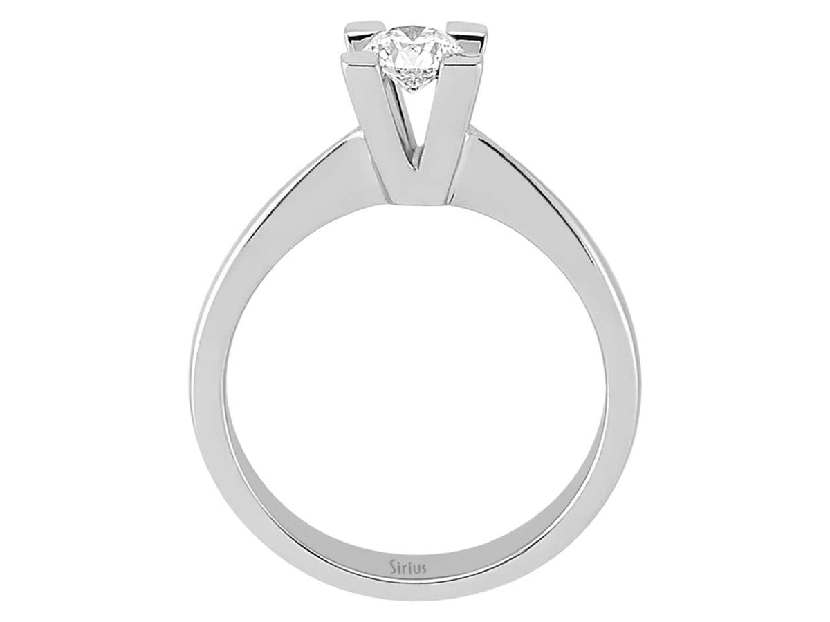 0,35 Karat Diamant Solitaire Ring - handgefertigter Diamantschmuck aus Feingold | Sirius Diamant