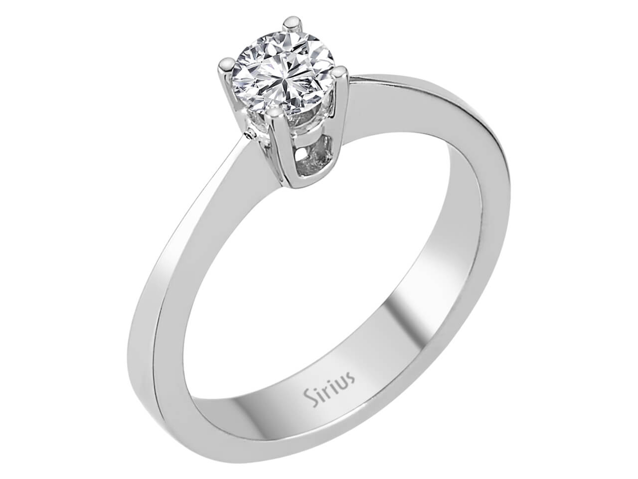 0.39 carat diamond solitaire ring