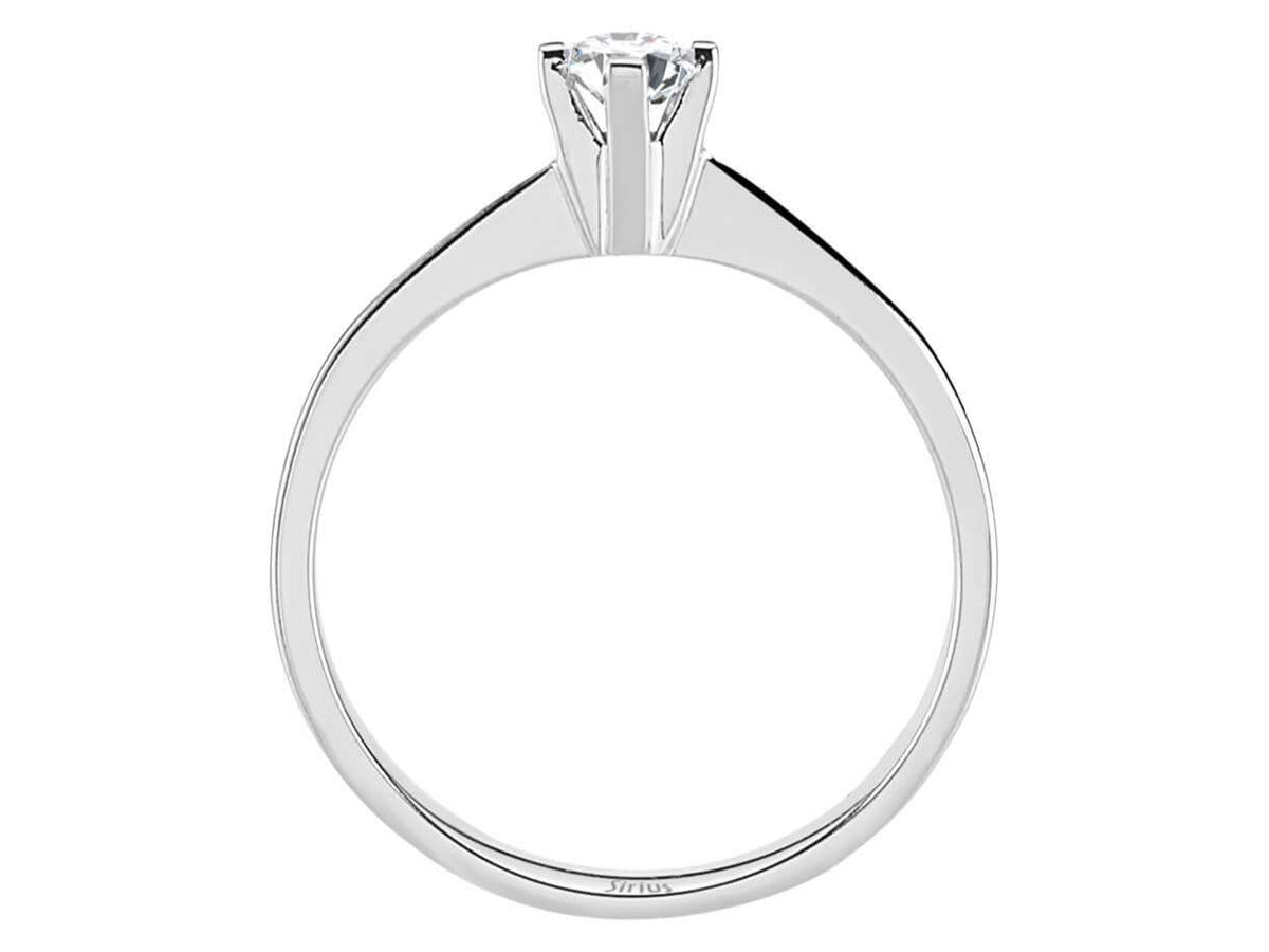 0,21 Carat Diamant Solitär Ring – handgefertigter Diamantschmuck aus Feingold | Sirius Diamant