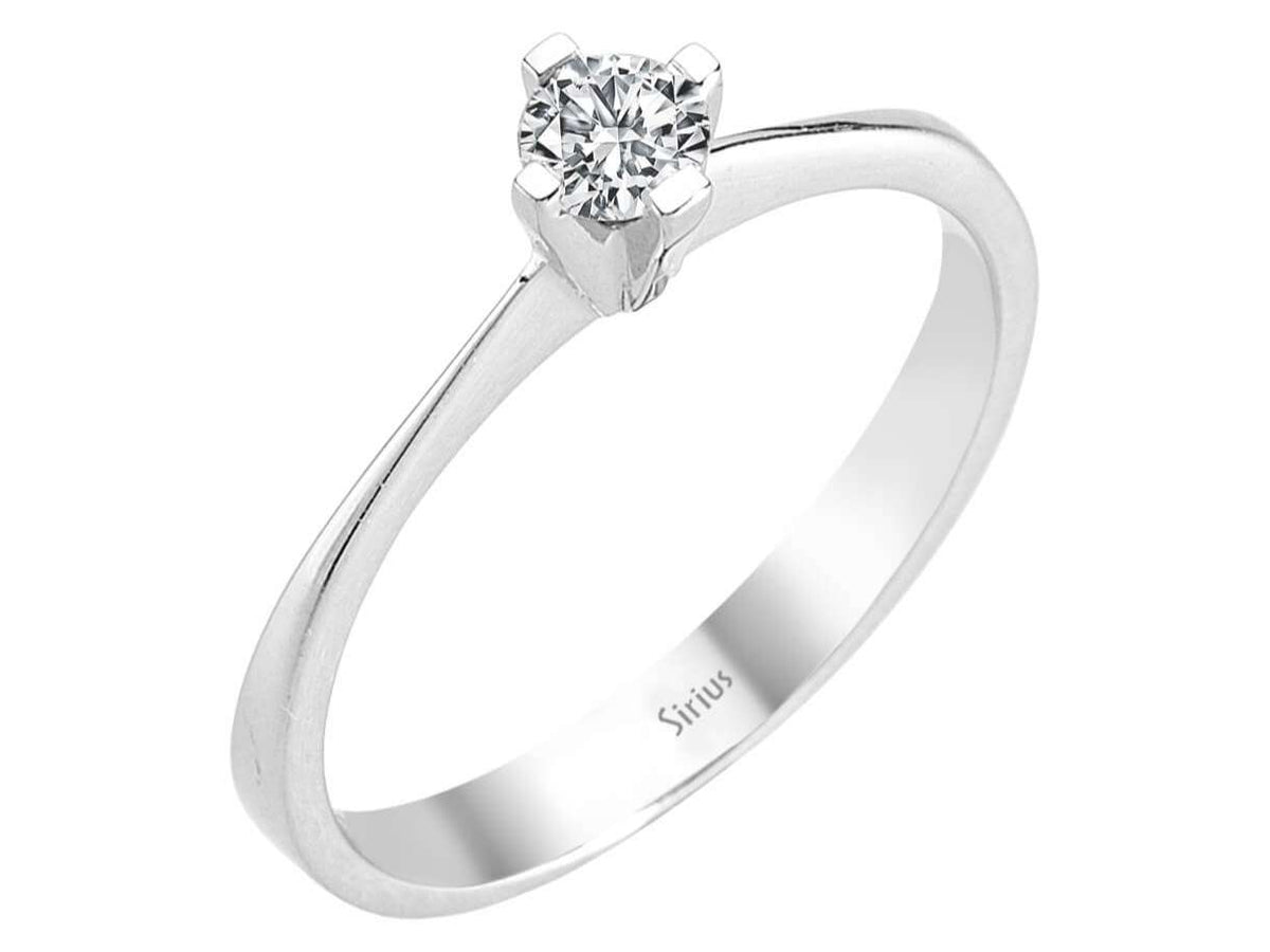 0,21 Carat Diamant Solitär Ring – handgefertigter Diamantschmuck aus Feingold | Sirius Diamant