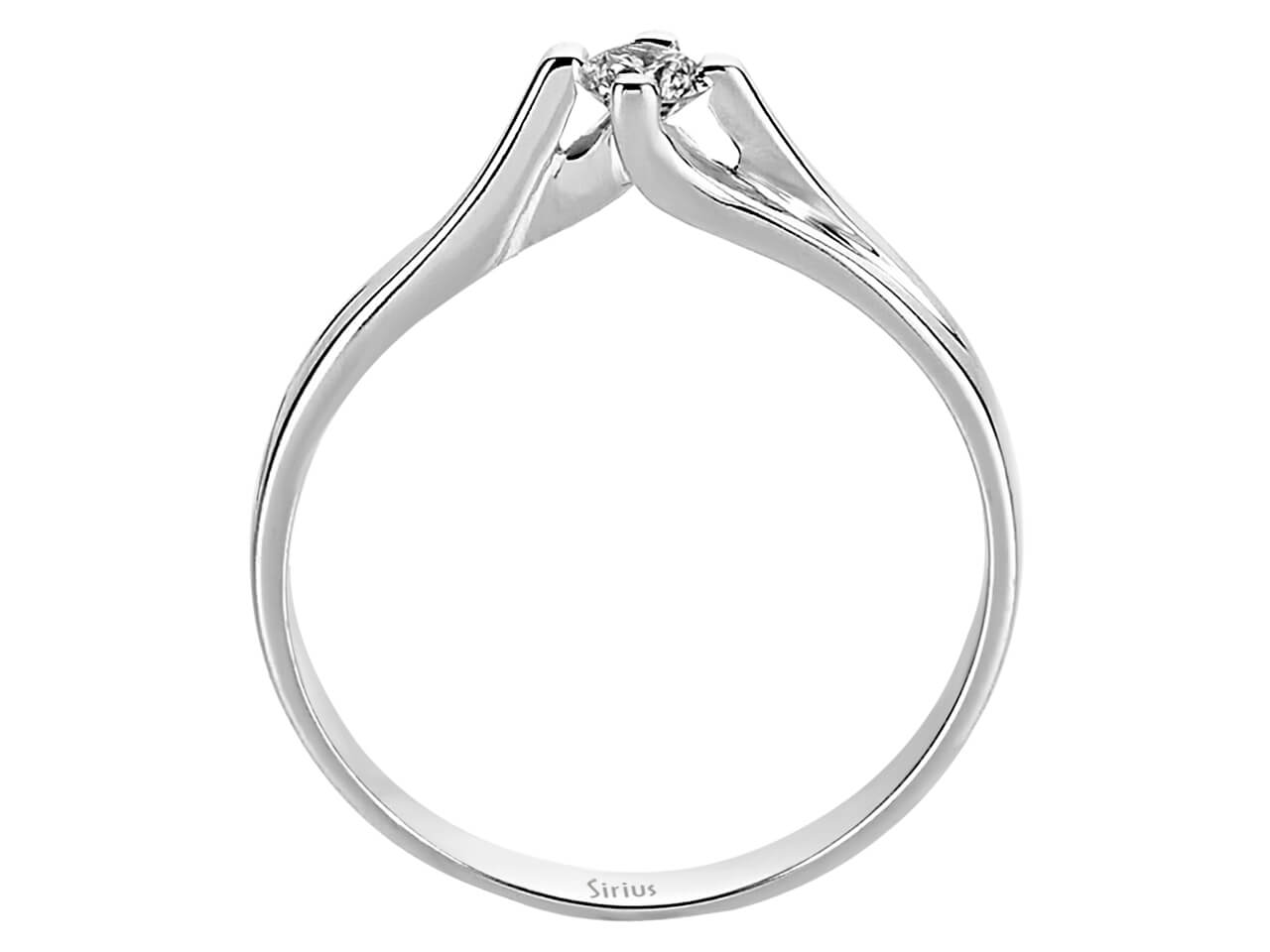 0,14 Carat Diamant Solitär Ring - handgefertigter Diamantschmuck aus Feingold | Sirius Diamant