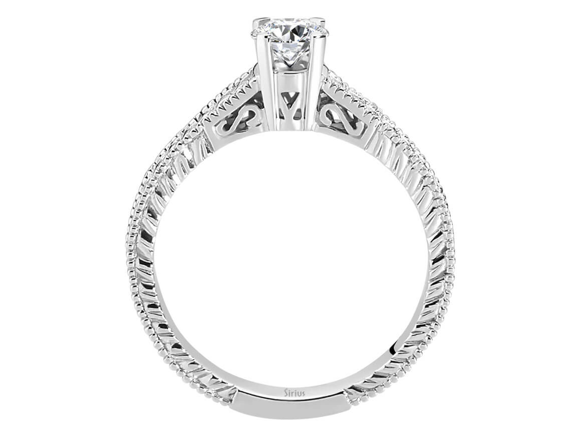 0,39 Karat Diamant Solitär Ring - handgefertigter Diamantschmuck aus Feingold | Sirius Diamant