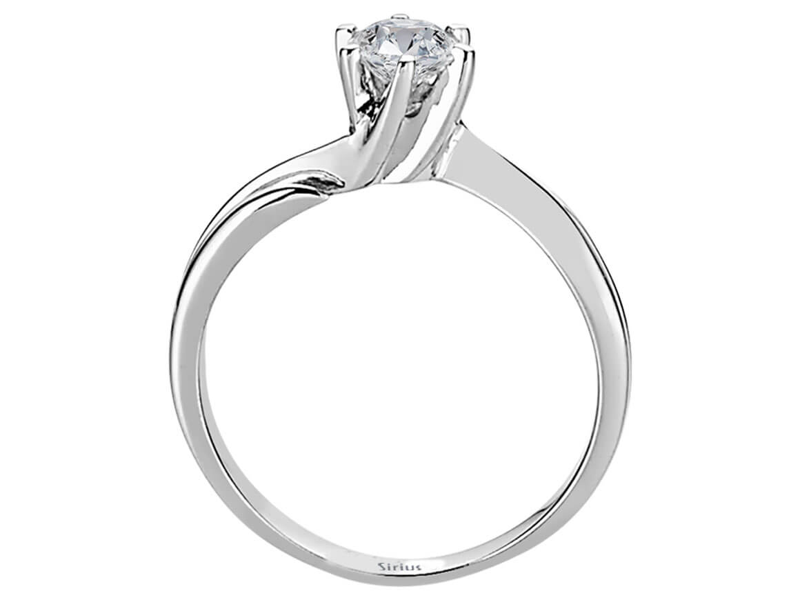 0,37 Karat Diamant Solitaire Ring - handgefertigter Diamantschmuck aus Feingold | Sirius Diamant