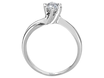 0.37 carat diamond solitaire ring