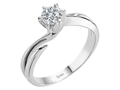 0.37 carat diamond solitaire ring