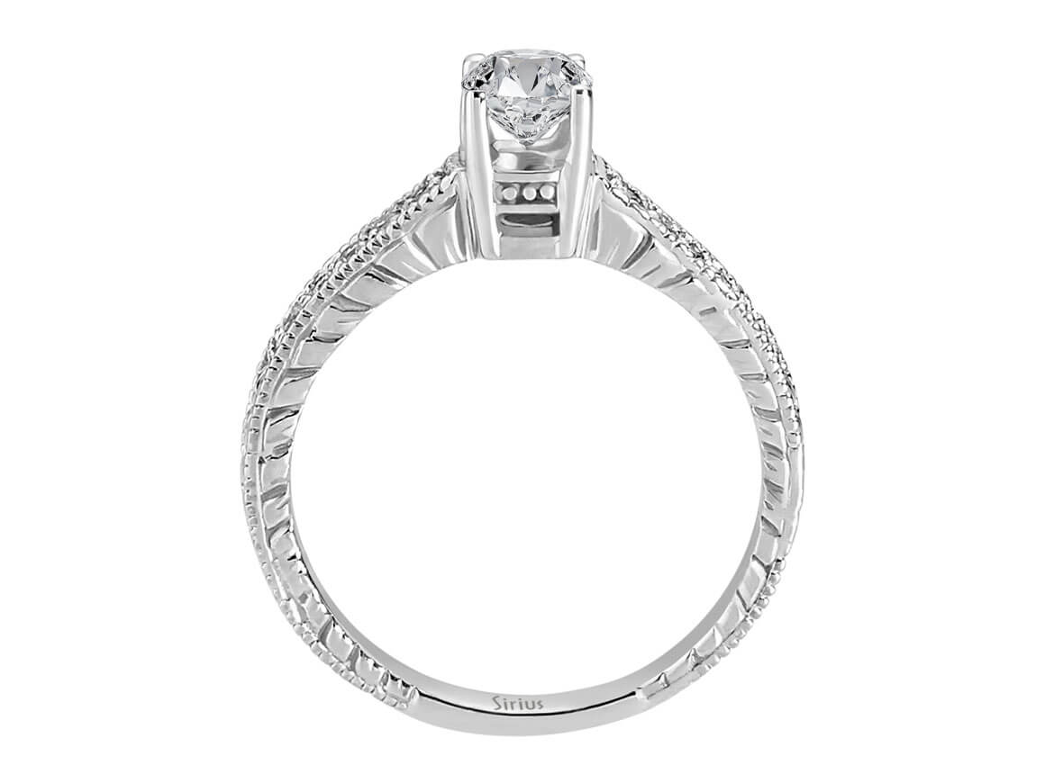 0,61 Karat Diamant Solitaire Ring - handgefertigter Diamantschmuck aus Feingold | Sirius Diamant