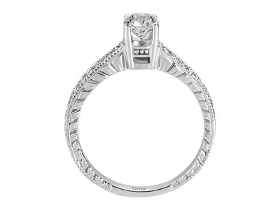0.61 carat diamond solitaire ring
