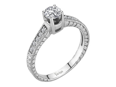 0.61 carat diamond solitaire ring
