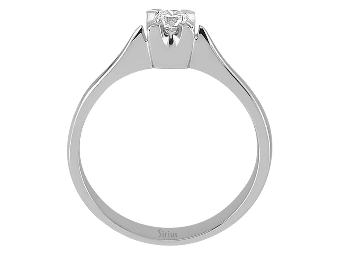 0,22 Carat Diamant Solitaire Ring in 18K - handgefertigter Diamantschmuck aus Feingold | Sirius Diamant