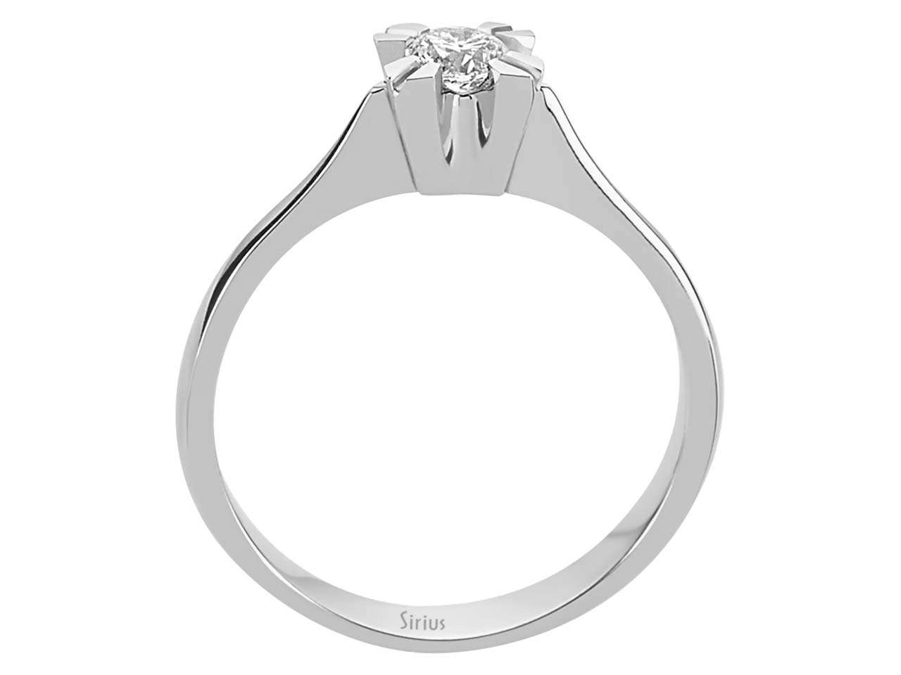 0,24 Karat Diamant Solitär Ring - handgefertigter Diamantschmuck aus Feingold | Sirius Diamant