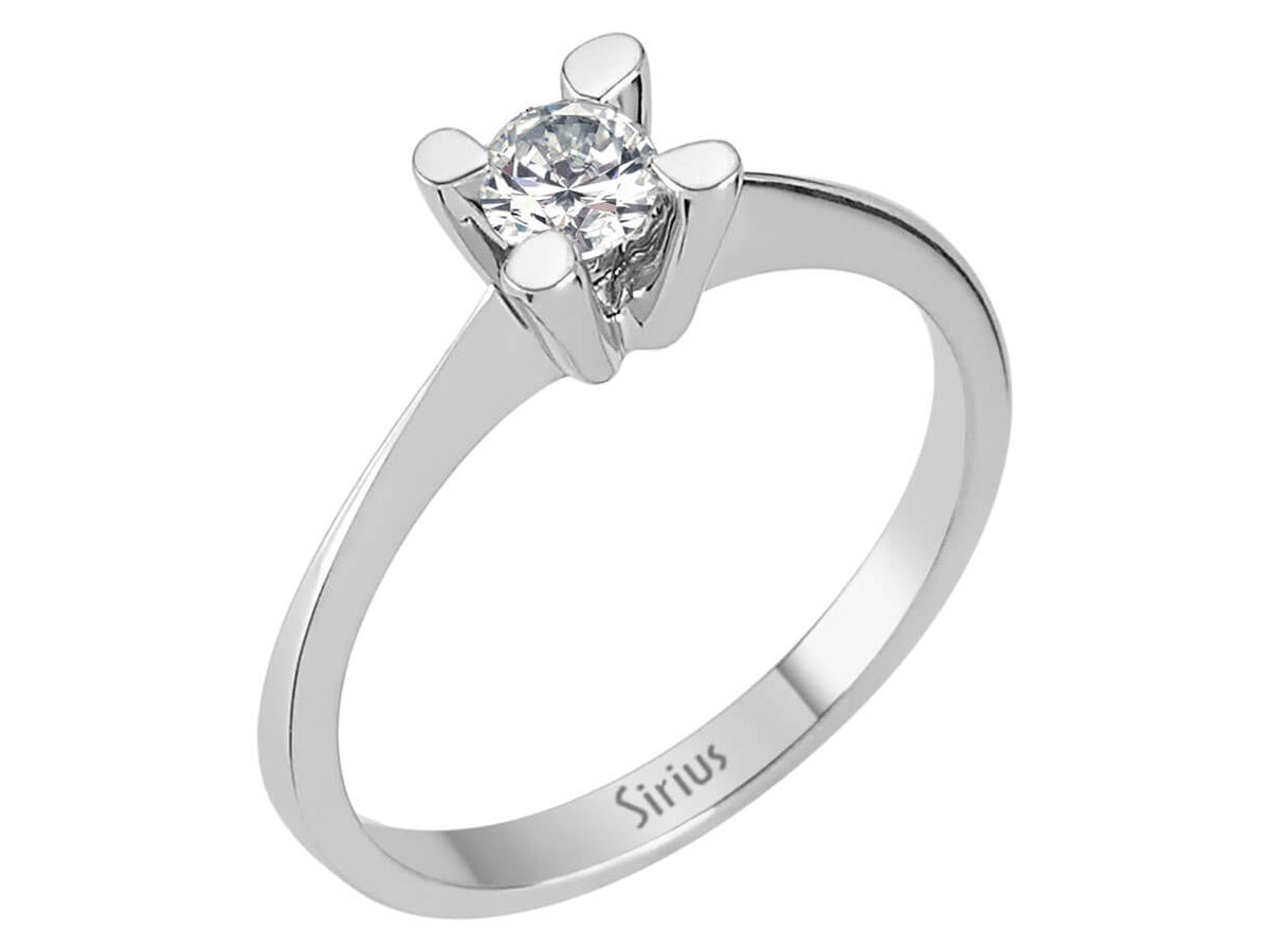 0,21 Carat Diamant Solitär Ring - handgefertigter Diamantschmuck aus Feingold | Sirius Diamant