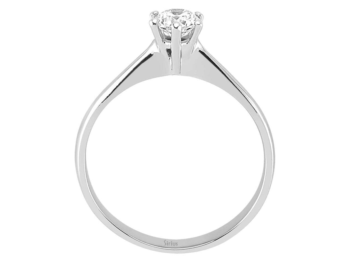 0,34 Carat Diamant Solitär Ring - handgefertigter Diamantschmuck aus Feingold | Sirius Diamant