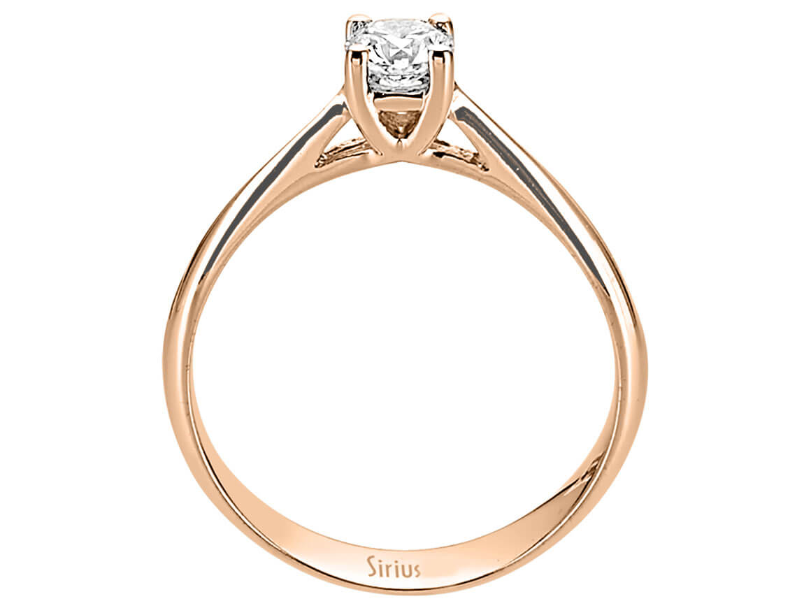 0,31 Carat Diamant Solitaire Ring - handgefertigter Diamantschmuck aus Feingold | Sirius Diamant