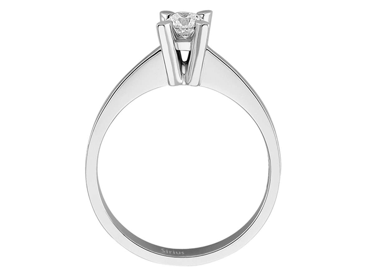 0,25 Karat Diamant Solitär Ring - handgefertigter Diamantschmuck aus Feingold | Sirius Diamant