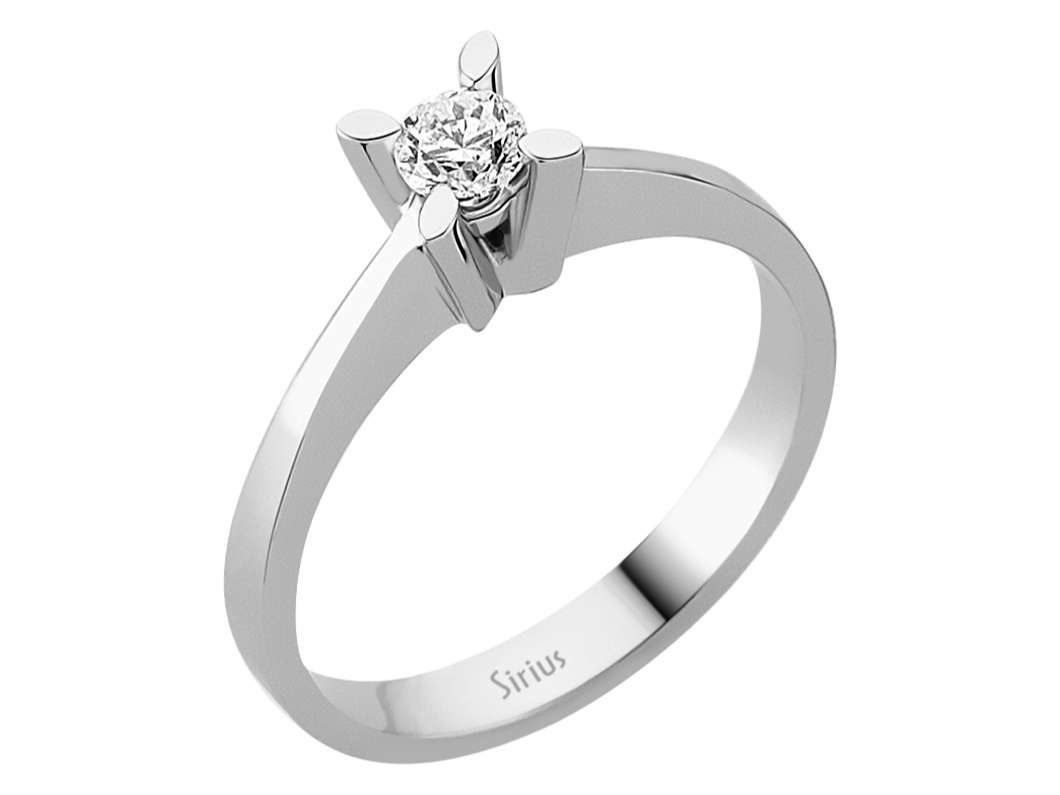 0,25 Karat Diamant Solitär Ring - handgefertigter Diamantschmuck aus Feingold | Sirius Diamant